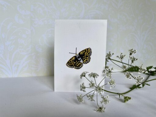 Butterfly Embroidered Card